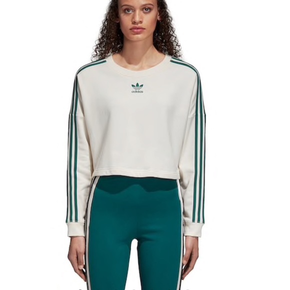 adidas green sweater women's